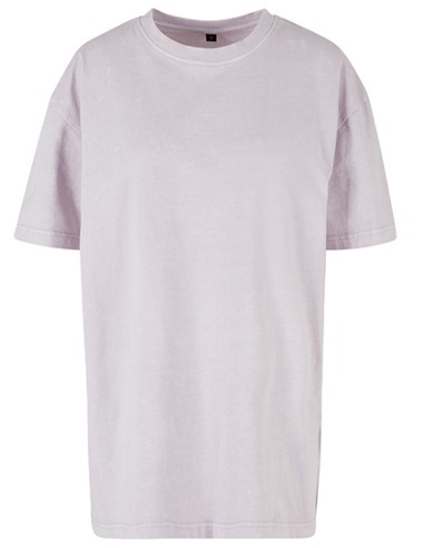 BUI-BY270-Ladies Oversized Acid Wash Tee